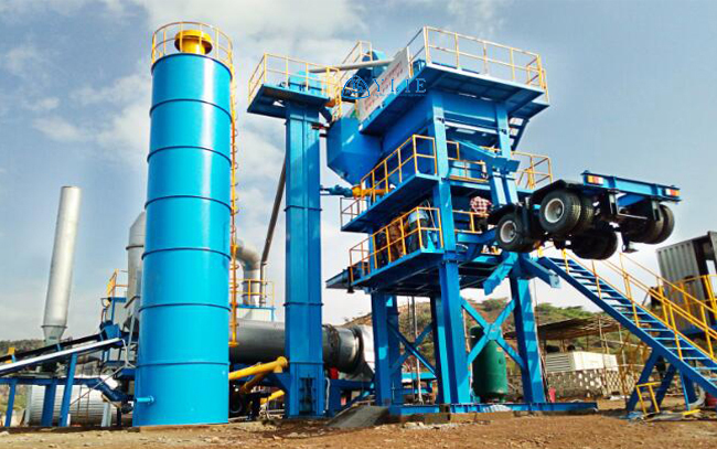 mobile asphalt mixing plant